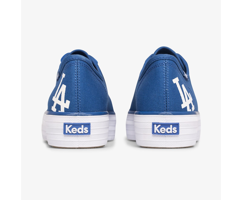 Womens Keds Sneakers - Triple Kick MLB® - Blue - 3719-ZSHKM